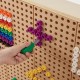 MASTERKIDZ Kolorowe Śrubki 5 Kształtów Do Tablicy Kreatywnej STEM 512 Sztuk Mix Kolorów