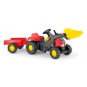 Rolly Toys rollyKid Traktor na pedały z łyżką i przyczepą 2-5 Lat