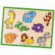 Drewniane Puzzle Zwierzęta ZOO Układanka Viga Toys