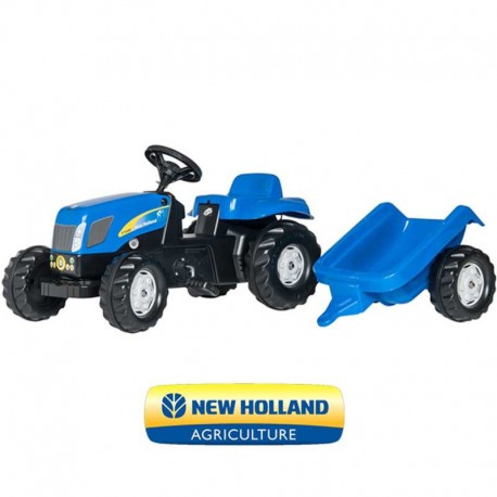 Rolly Toys rollyKid Traktor na pedały New Holland z przyczepką