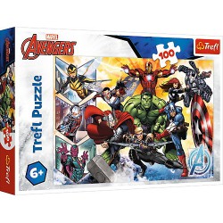 TREFL 16431 Puzzle 100 Siła Avengersów