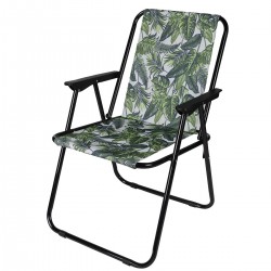 Krzesło turystyczne z podłokietnikami 52x44x75 cm składane Jungle Light